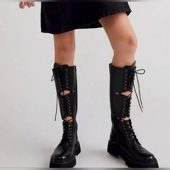 Free People Shoes - New Free People Leather Miller Knee High Boots Size 6.5